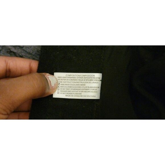 Hers By Herman Womens Peachy Black Lace Padded Adjustable Strap Push Up Bra Size - Picture 5 of 6